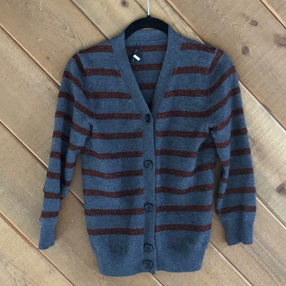 Marc Jacobs Striped Cashmere Cardigan, Size XS - Picture 1 of 5